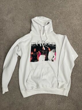 En Vogue "Free Your Mind" Graphic Hoodie Sweatshirt - White